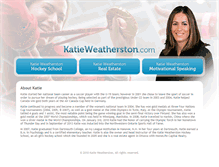 Tablet Screenshot of katieweatherston.com